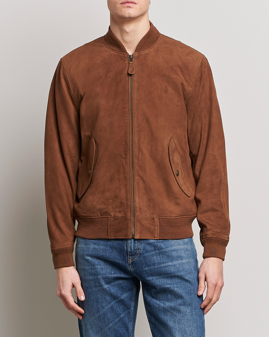 Mies | Takit | Polo Ralph Lauren | Gunners Lined Suede Bomber Jacket Country Brown