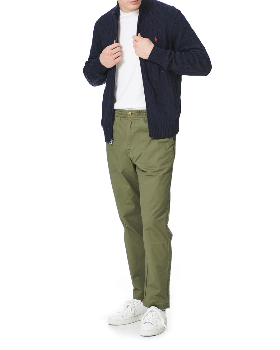 Mies | Kurenauhahousut | Polo Ralph Lauren | Prepster Stretch Twill Drawstring Trousers Green