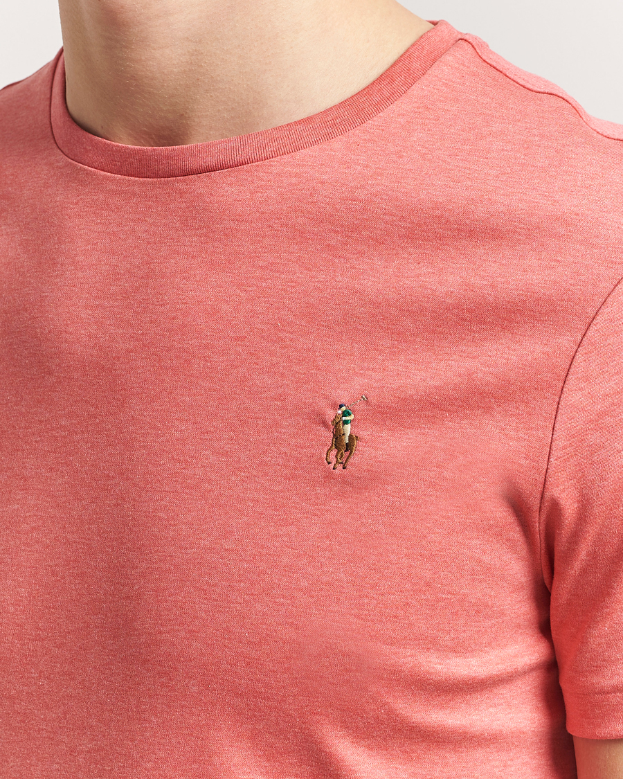 Mies | T-paidat | Polo Ralph Lauren | Luxury Pima Cotton Crew Neck T-Shirt Rose Heather