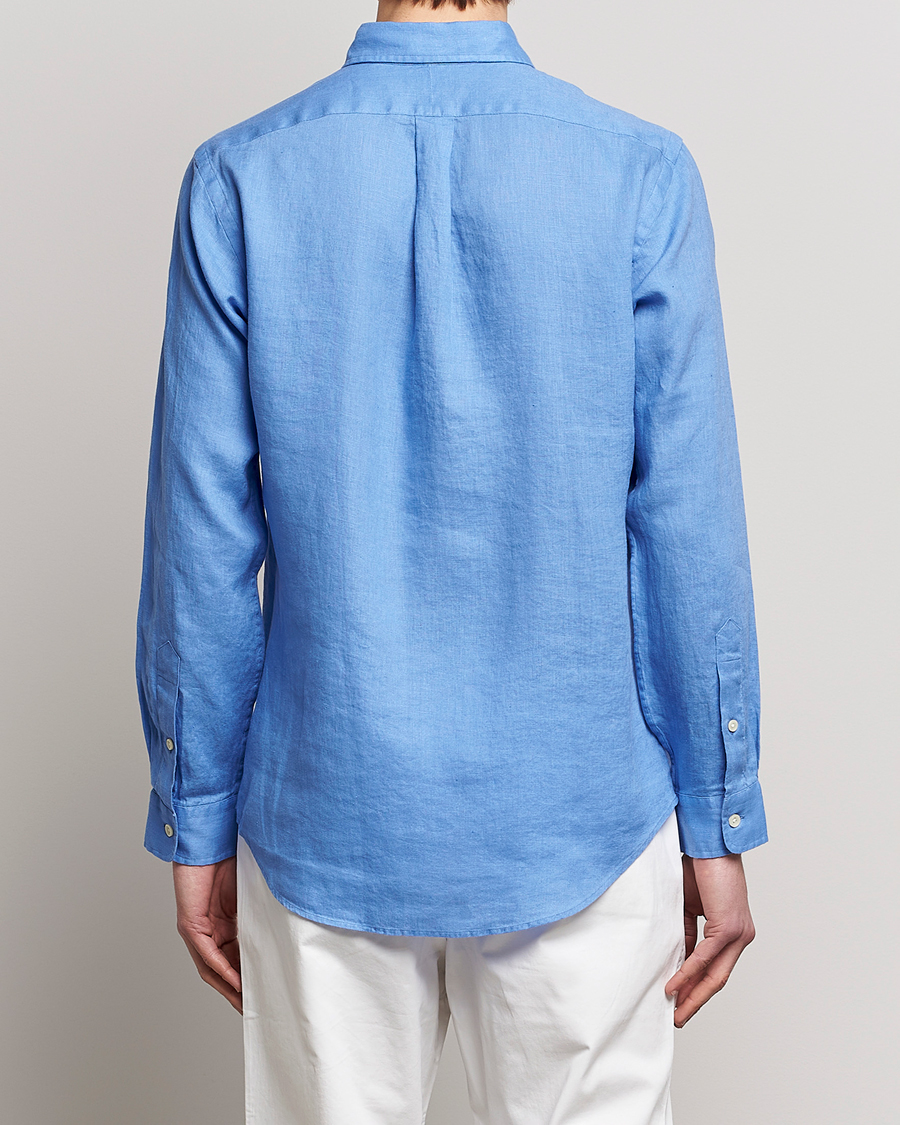 Mies | Kauluspaidat | Polo Ralph Lauren | Custom Fit Linen Button Down Harbor Island Blue