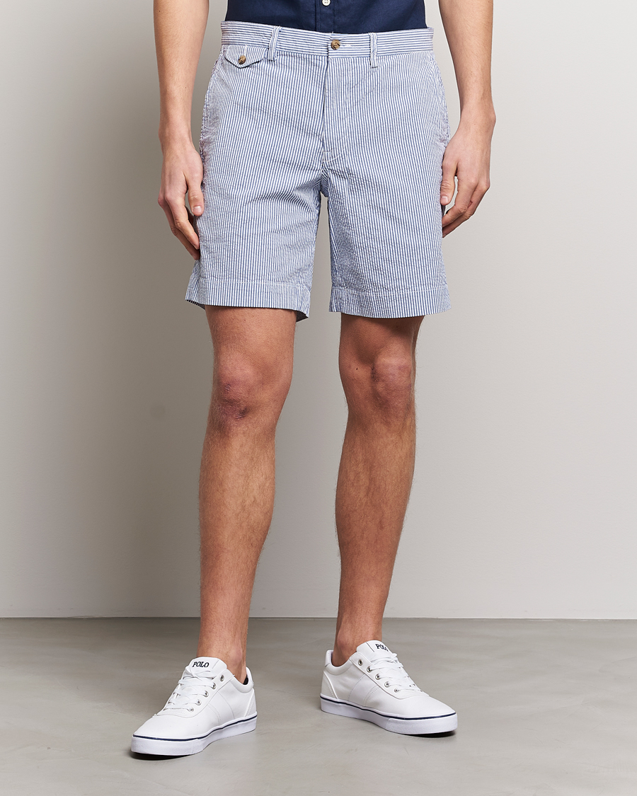 Mies | Chino-shortsit | Polo Ralph Lauren | Bedford Seersucker Shorts Blue/White