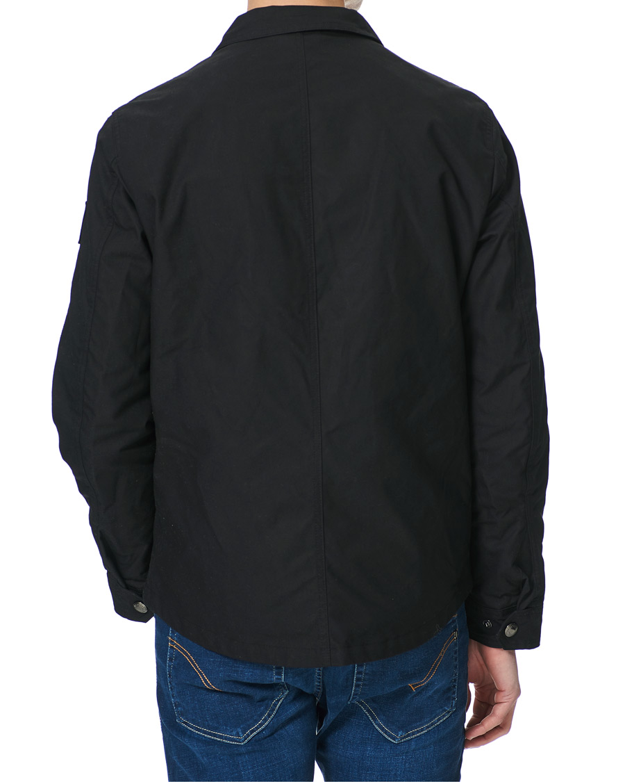 Mies | Takit | Belstaff | Hedger Dry Wax Overshirt Jacket Black