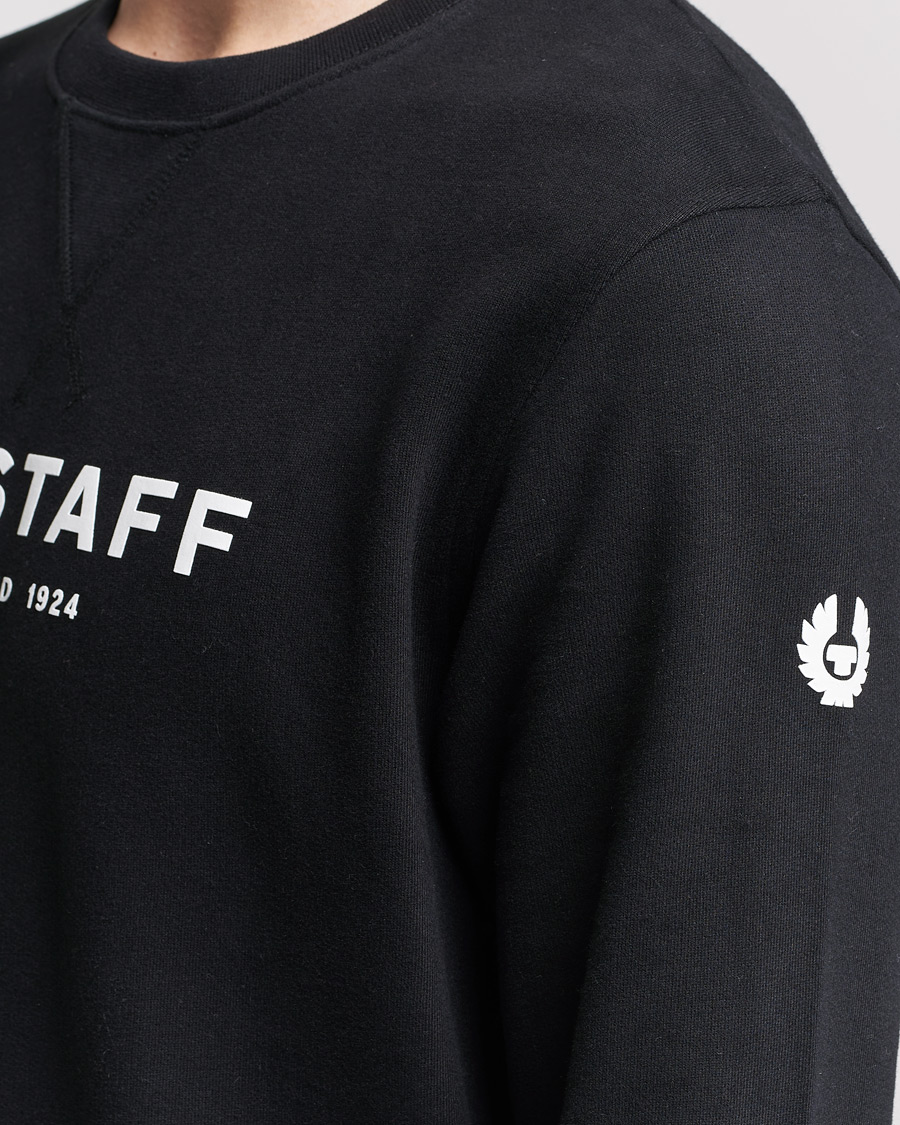 Mies | Puserot | Belstaff | 1924 Crew Neck Logo Sweat Black