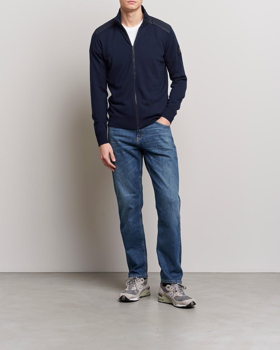 Mies | Puserot | Belstaff | Kelby Zip Cardigan Navy