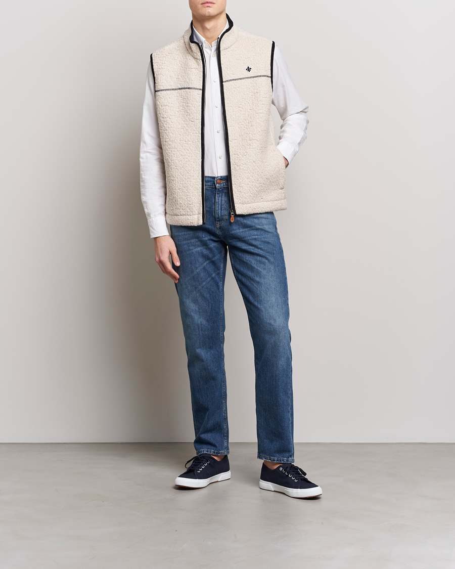 Mies | Ulkoliivit | Morris | Whitfield Pile Vest White