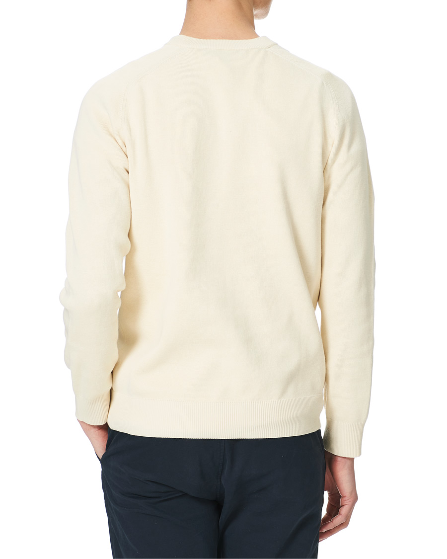 Mies | Puserot | Morris | Hilyard Knitted V-Neck Sweater Off White