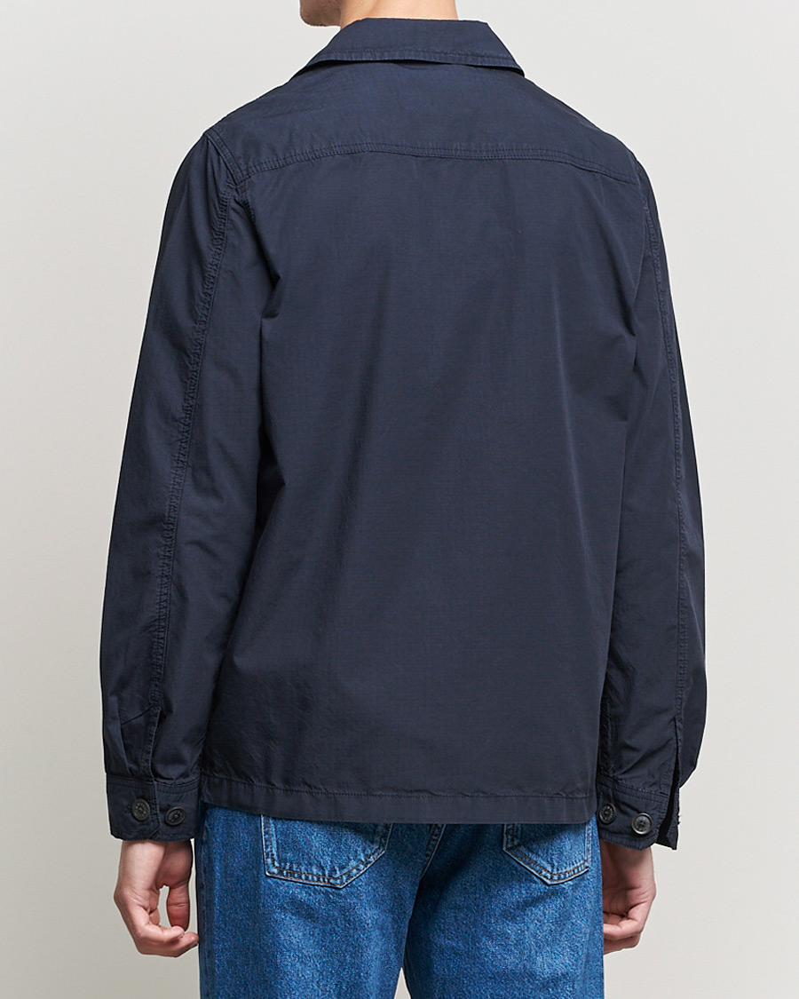 Mies | Kauluspaidat | Morris | Morley Ripstop Shirt Jacket Old Blue