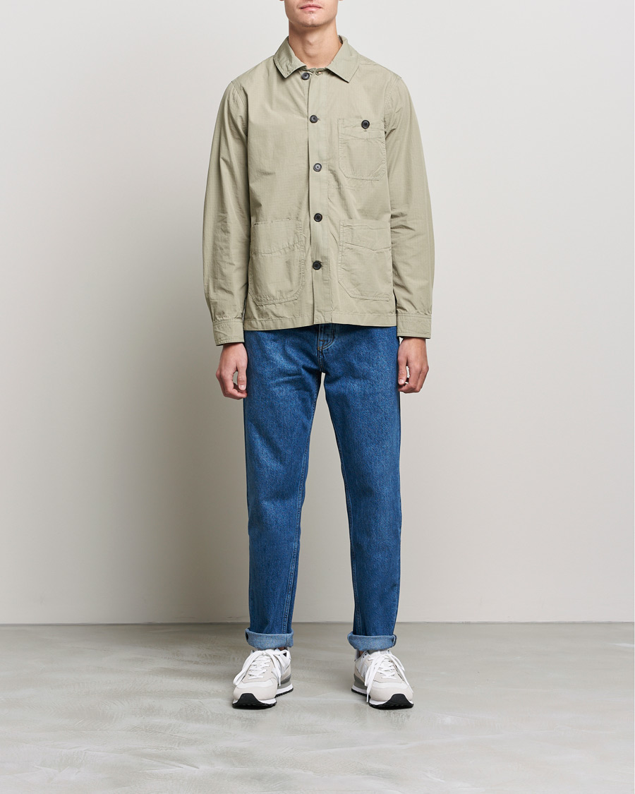 Mies |  | Morris | Morley Ripstop Shirt Jacket Light Green