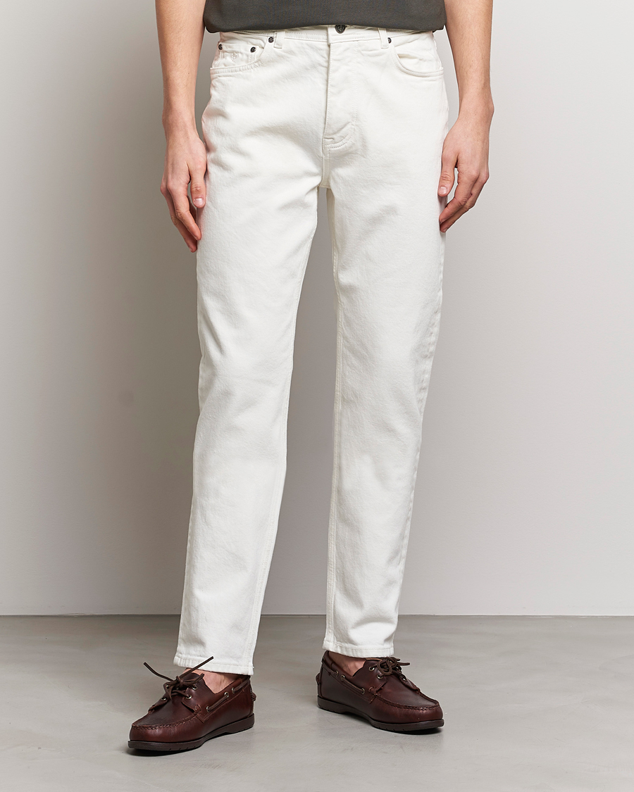 Mies | Valkoiset farkut | Morris | Jermyn Cotton Jeans Off White