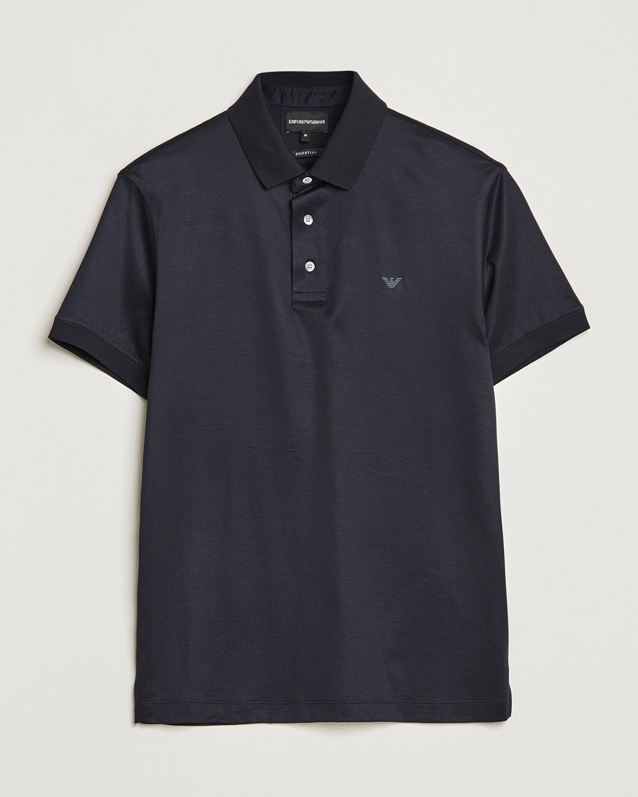 Mies | Pikeet | Emporio Armani | Cotton Tencel Polo Navy