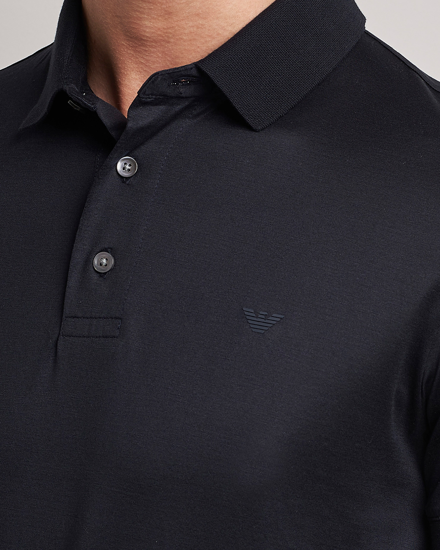 Mies | Pikeet | Emporio Armani | Cotton Tencel Polo Navy