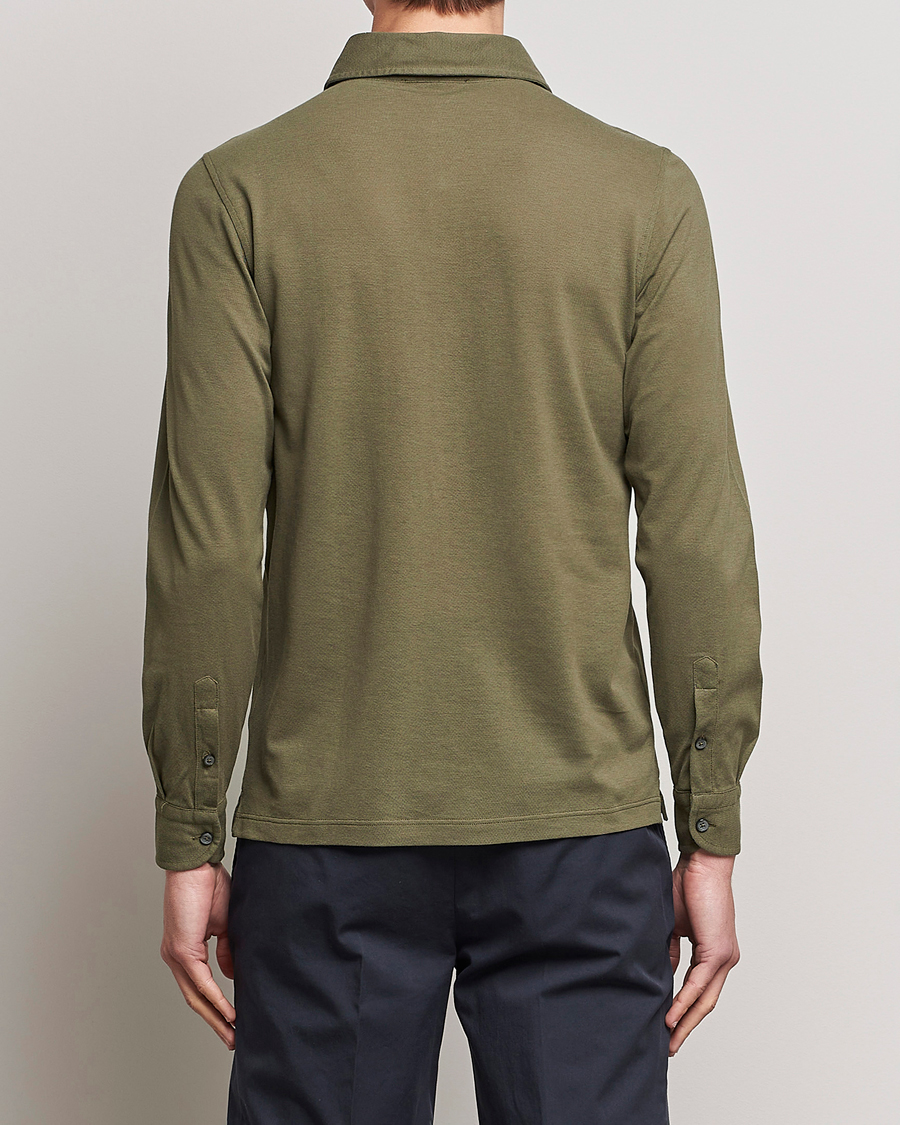 Mies | Kauluspaidat | Gran Sasso | Popover Shirt Olive