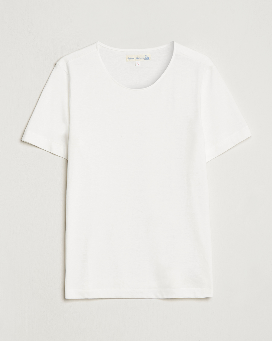 Mies | T-paidat | Merz b. Schwanen | 1920s Loopwheeled T-Shirt White