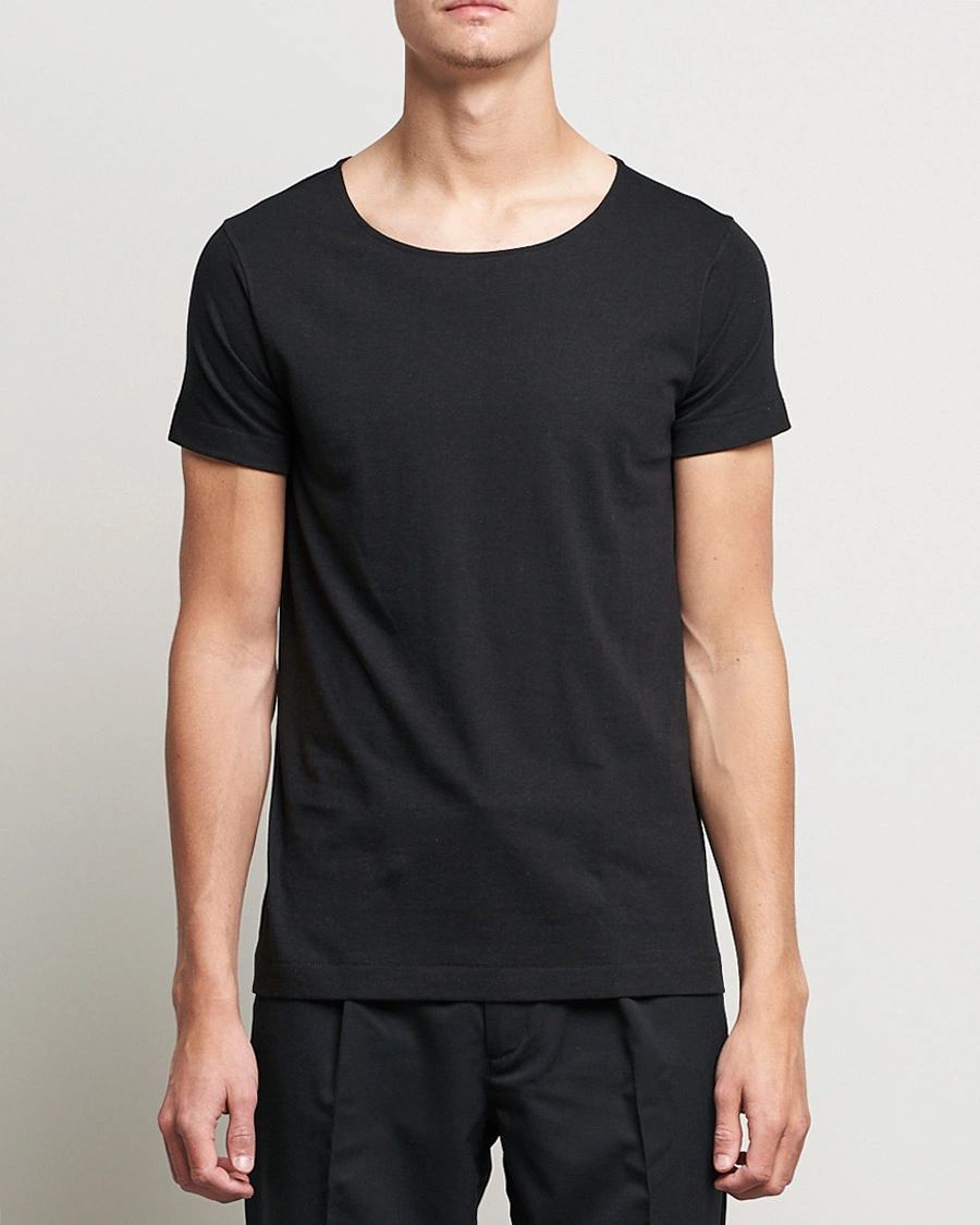 Mies | Merz b. Schwanen | Merz b. Schwanen | 1920s Loopwheeled T-Shirt Black