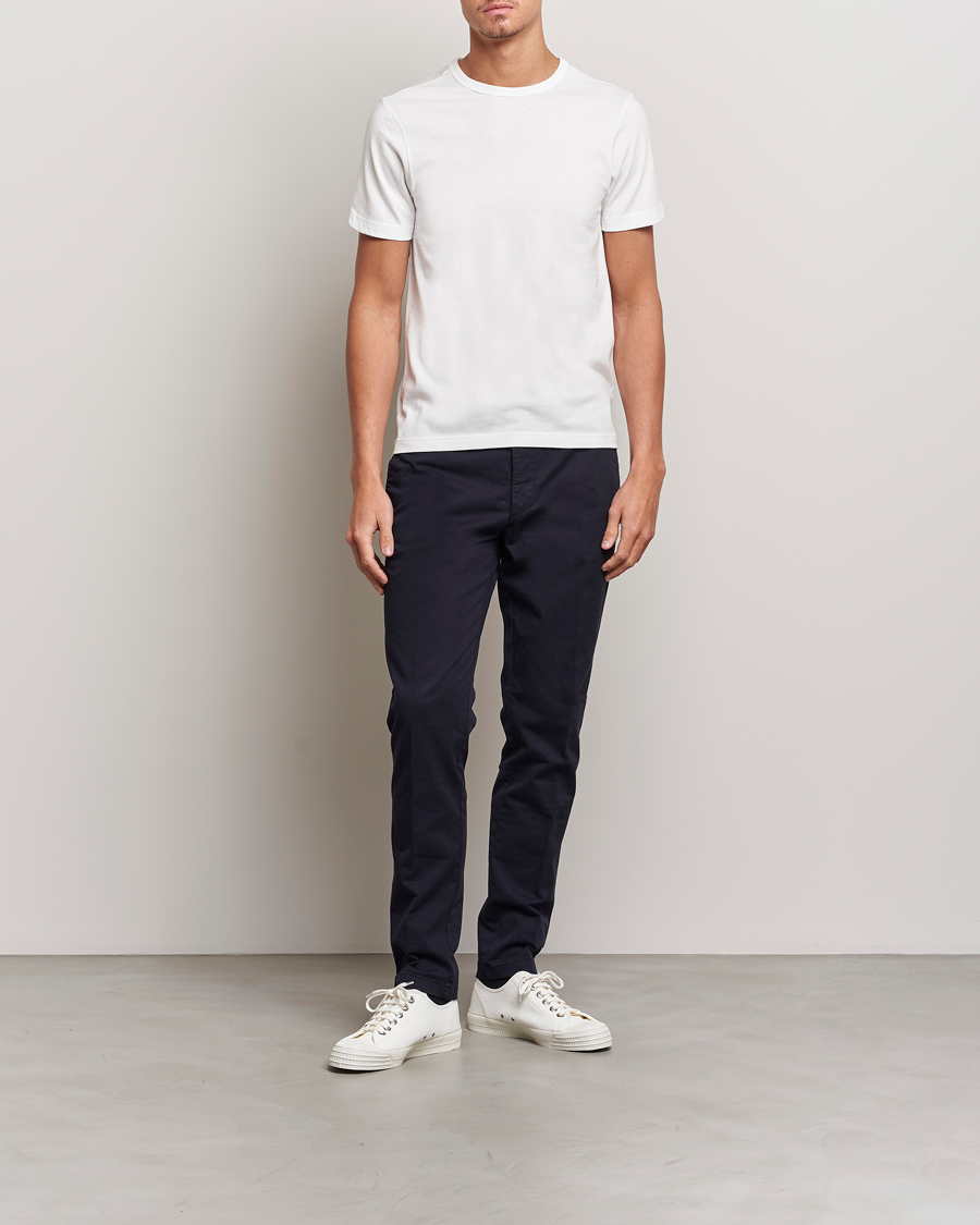 Mies | T-paidat | Merz b. Schwanen | 1950s Classic Loopwheeled T-shirt White