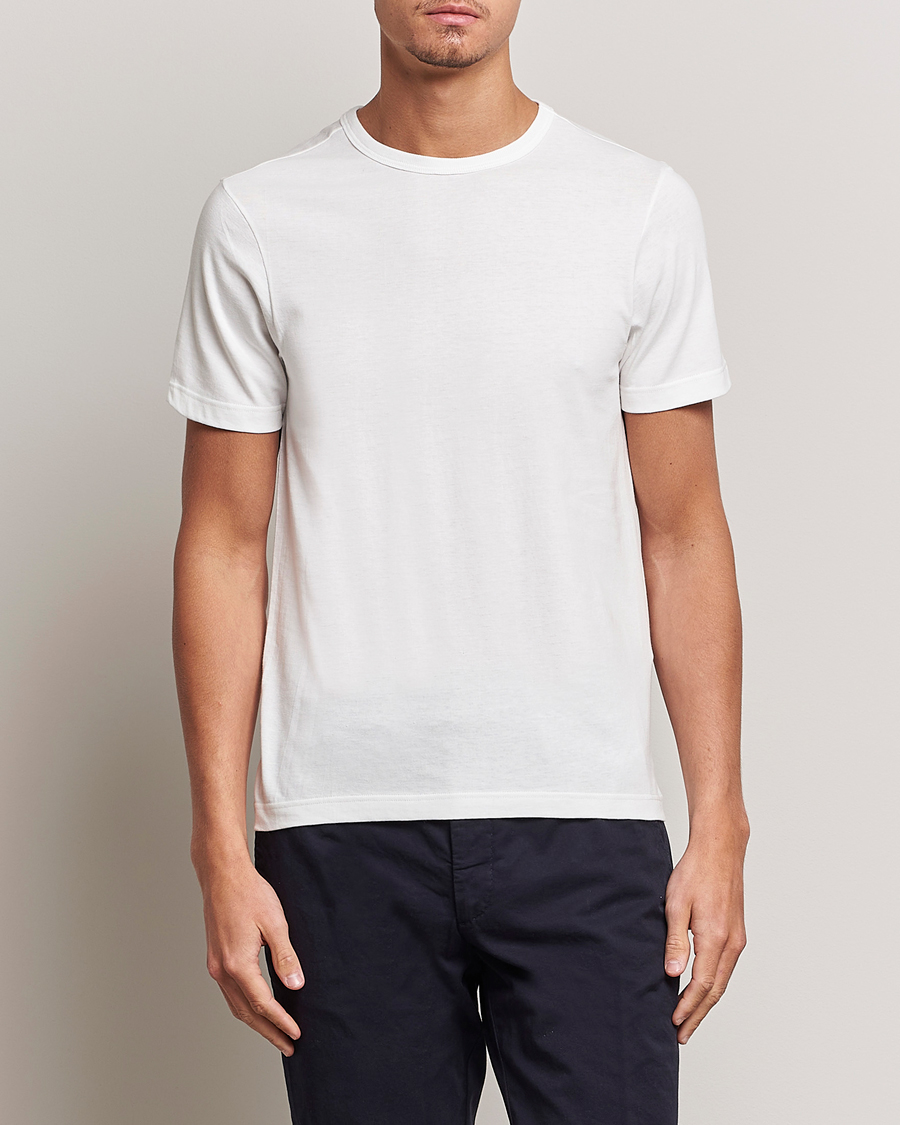 Mies | T-paidat | Merz b. Schwanen | 1950s Classic Loopwheeled T-shirt White