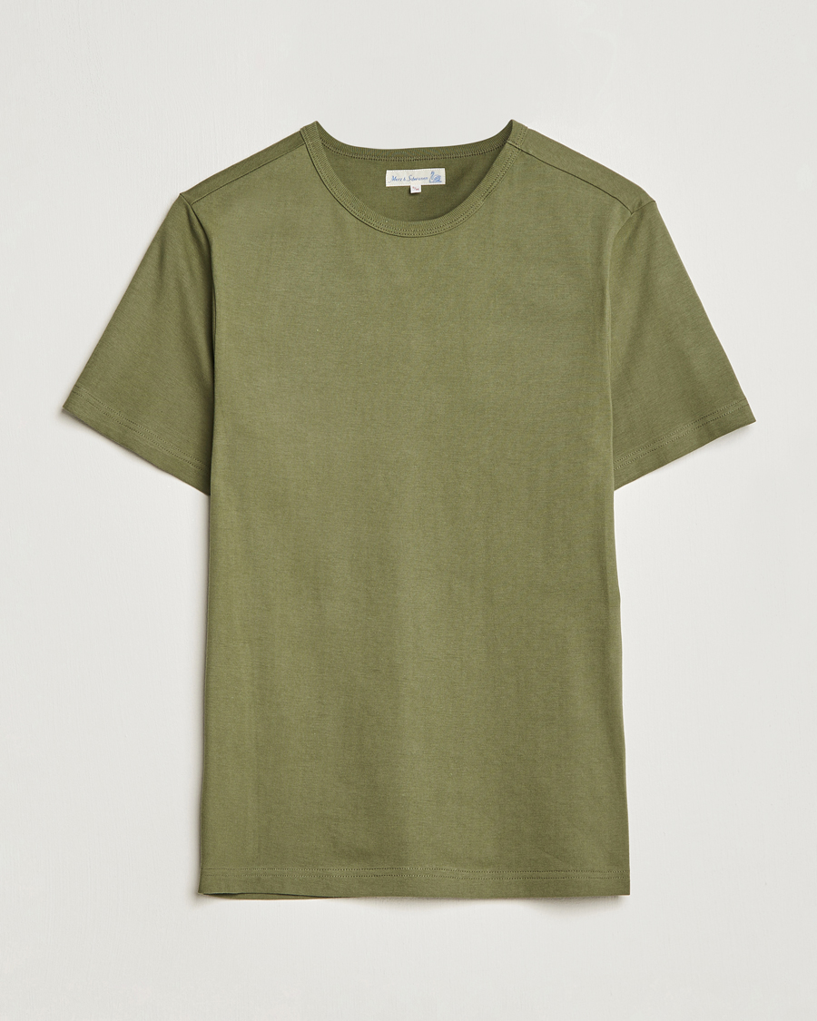 Mies | T-paidat | Merz b. Schwanen | 1950s Classic Loopwheeled T-shirt Army