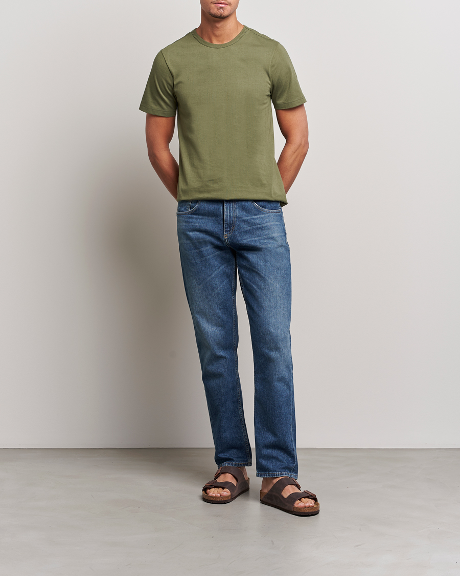 Mies | T-paidat | Merz b. Schwanen | 1950s Classic Loopwheeled T-shirt Army