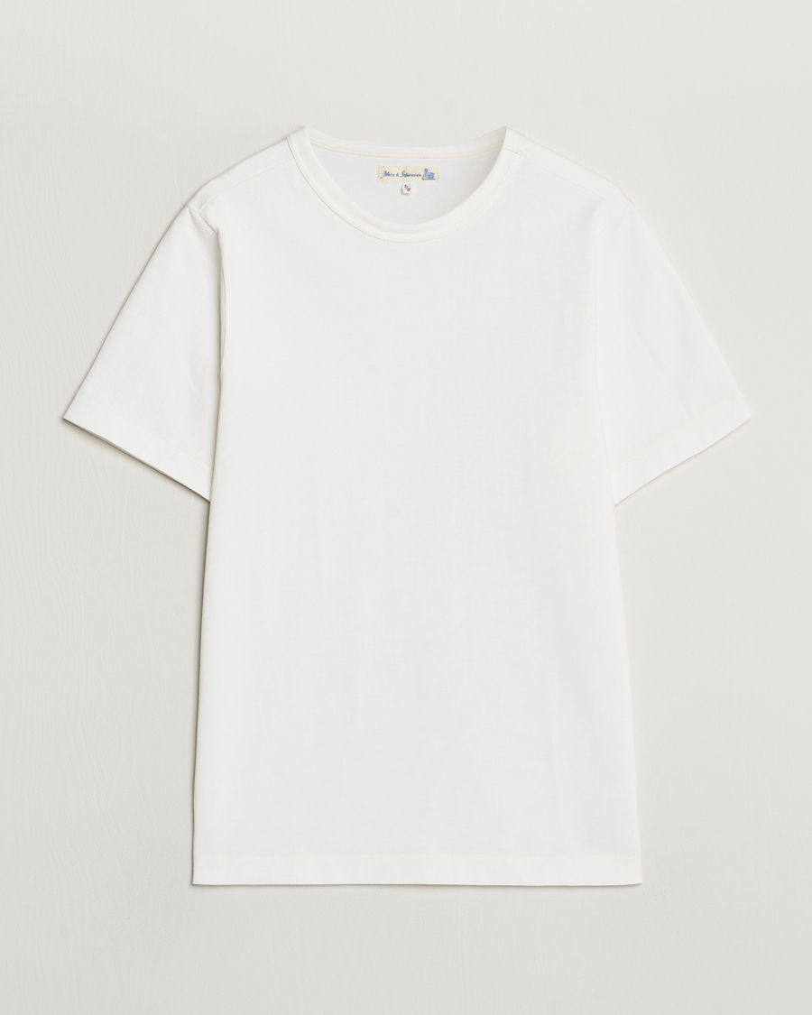 Mies | T-paidat | Merz b. Schwanen | Relaxed Fit Loopwheeled T-Shirt White