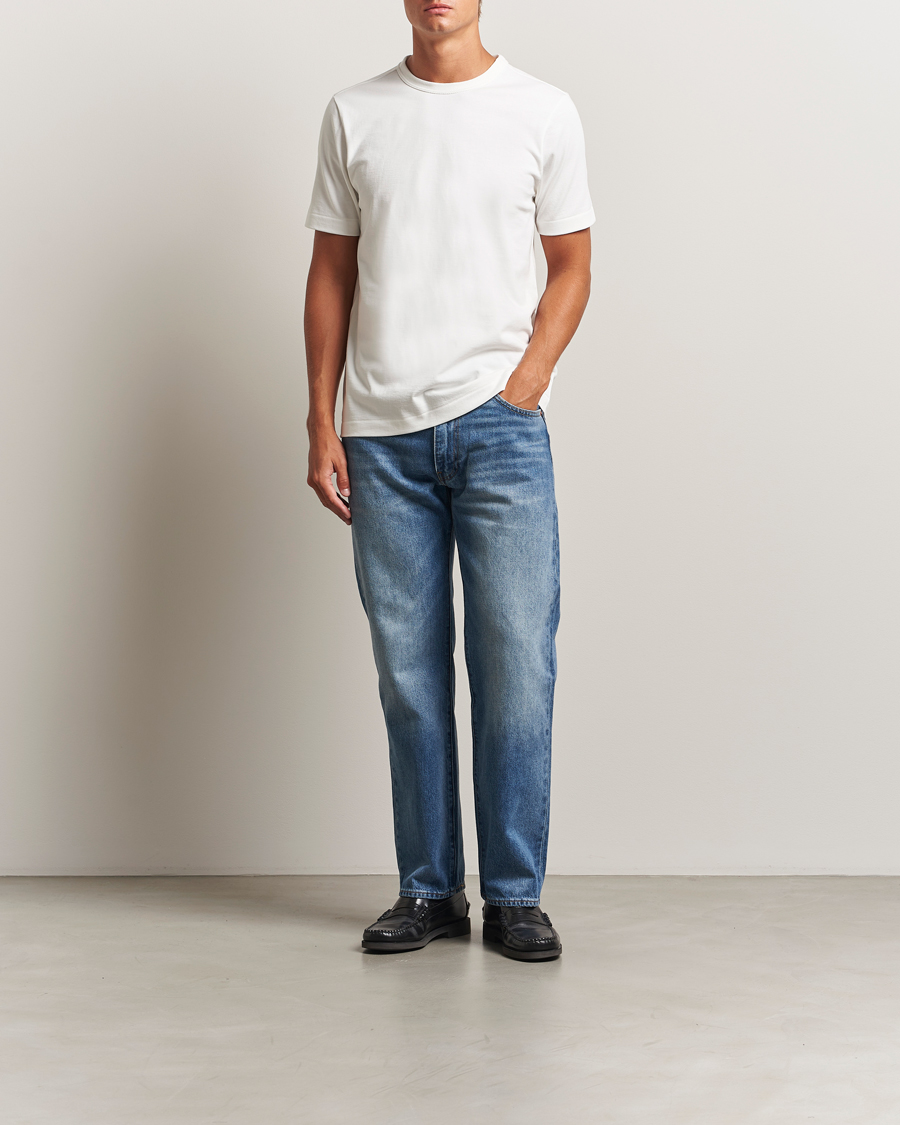 Mies | T-paidat | Merz b. Schwanen | Relaxed Fit Loopwheeled T-Shirt White