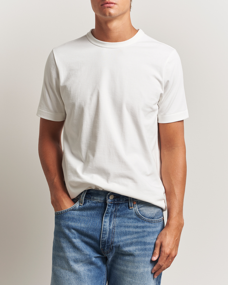 Mies | T-paidat | Merz b. Schwanen | Relaxed Fit Loopwheeled T-Shirt White