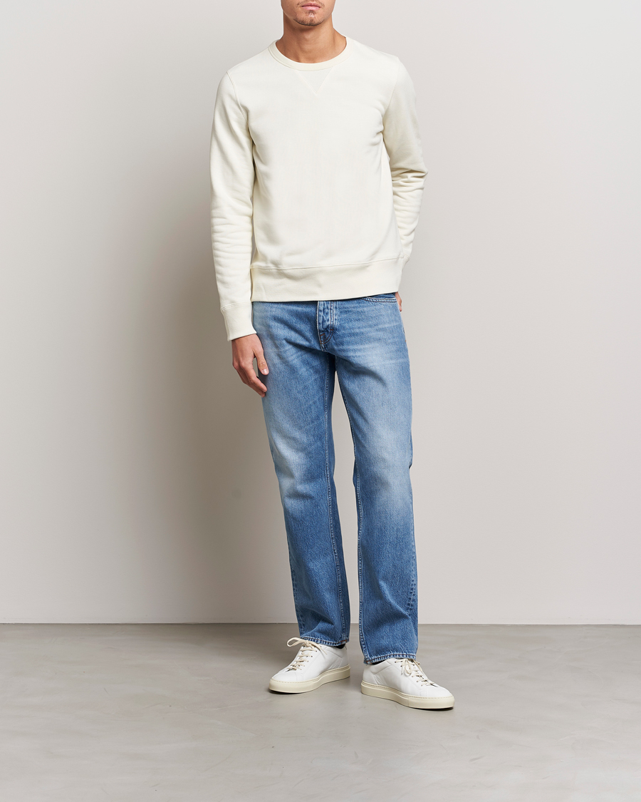 Mies | Puserot | Merz b. Schwanen | Organic Cotton Crew Neck Sweat Oat