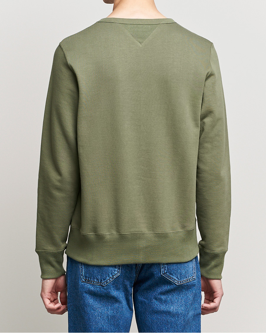 Mies | Puserot | Merz b. Schwanen | Organic Cotton Crew Neck Sweat Army