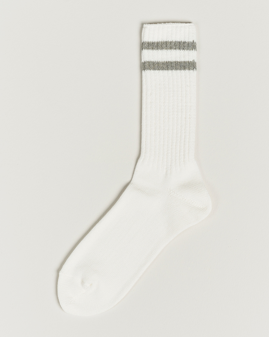 Mies | Alusvaatteet | BEAMS PLUS | Schoolboy Socks White/Grey