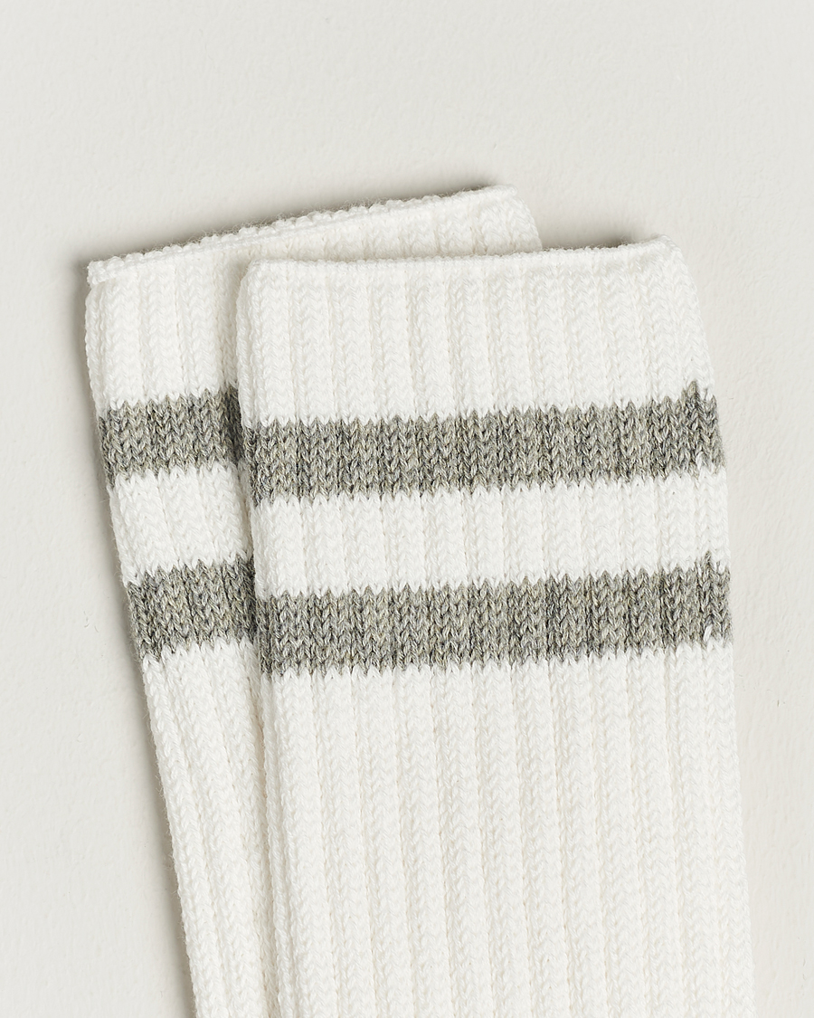 Mies | Alusvaatteet | BEAMS PLUS | Schoolboy Socks White/Grey
