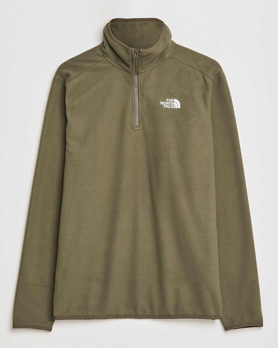 Miehet |  | The North Face | 100 Glacier 1/4 Zip Taupe Green