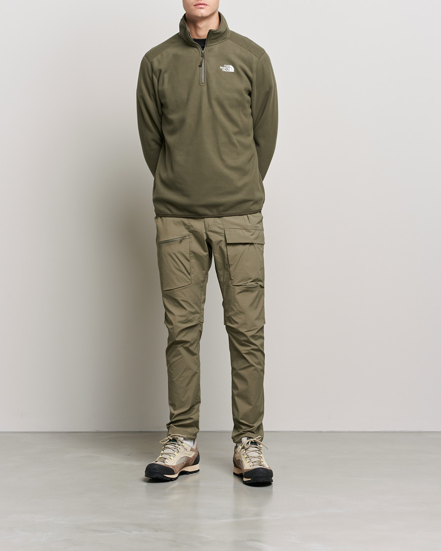 Mies |  | The North Face | 100 Glacier 1/4 Zip Taupe Green