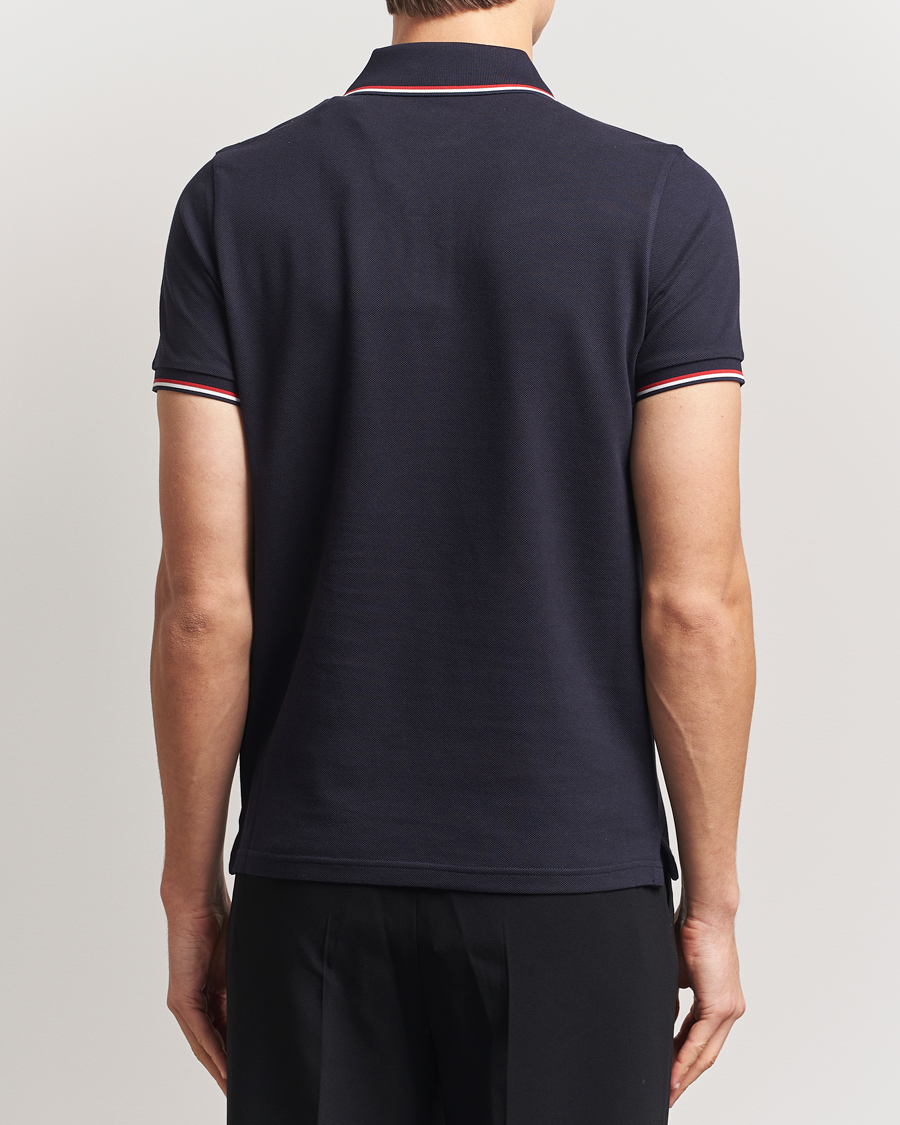 Mies | Pikeet | Moncler | Contrast Rib Polo Navy