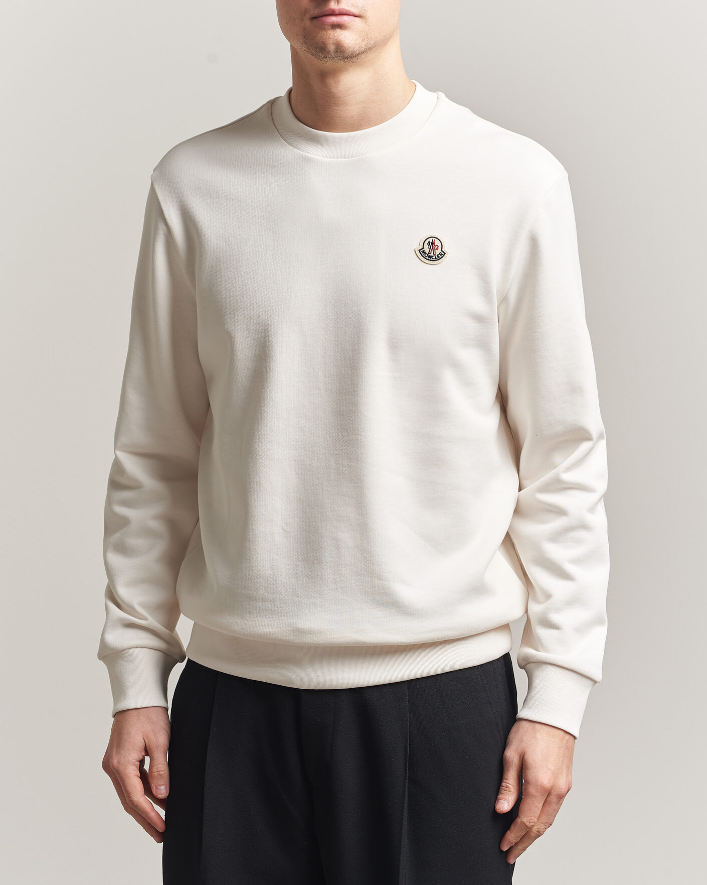 Mies | Puserot | Moncler | Logo Sweatshirt White