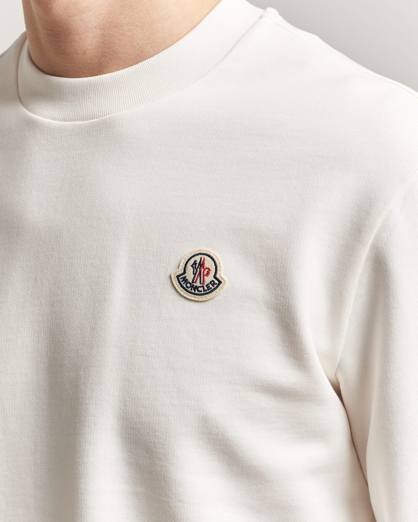 Mies | Puserot | Moncler | Logo Sweatshirt White