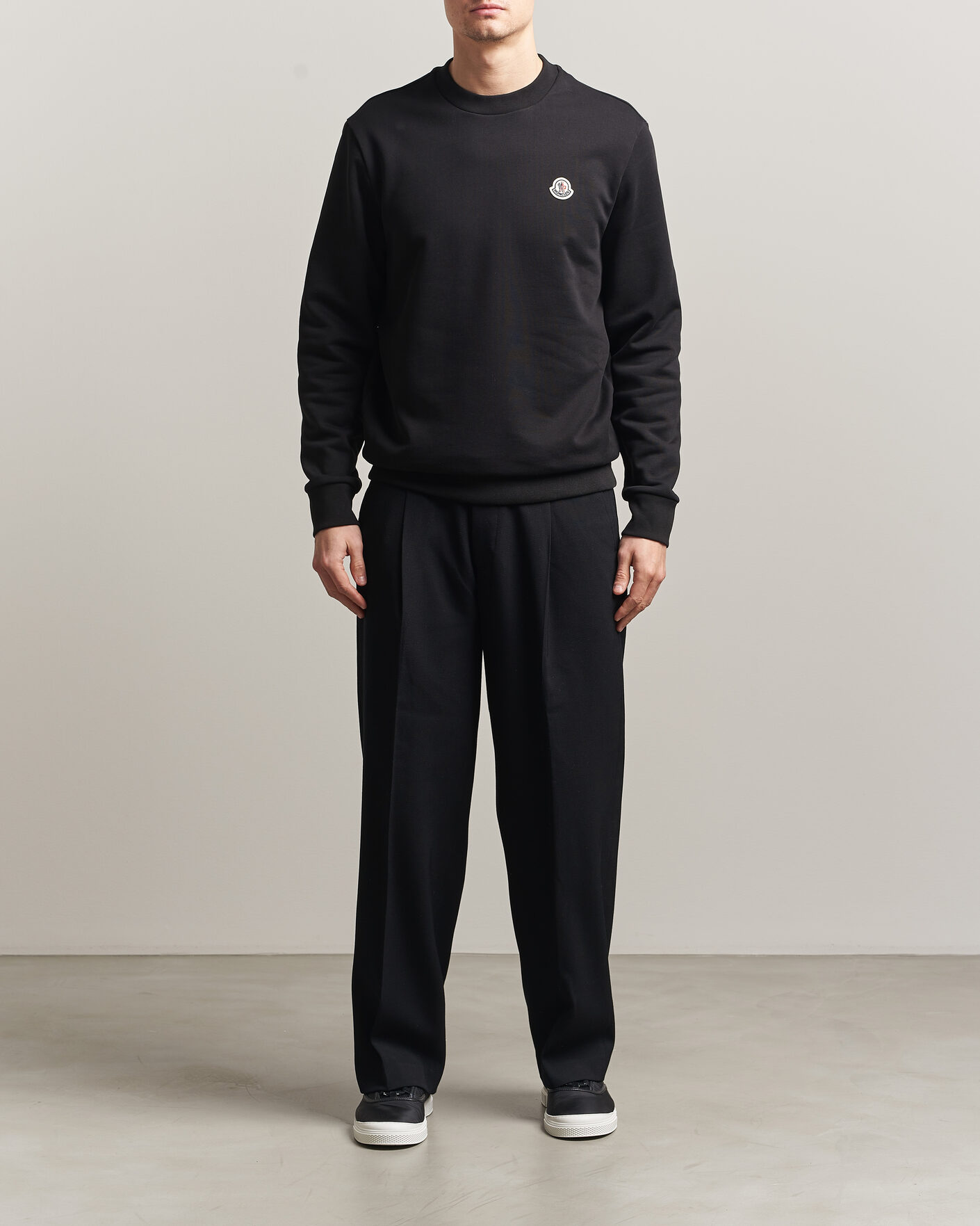 Mies | Puserot | Moncler | Logo Sweatshirt Black