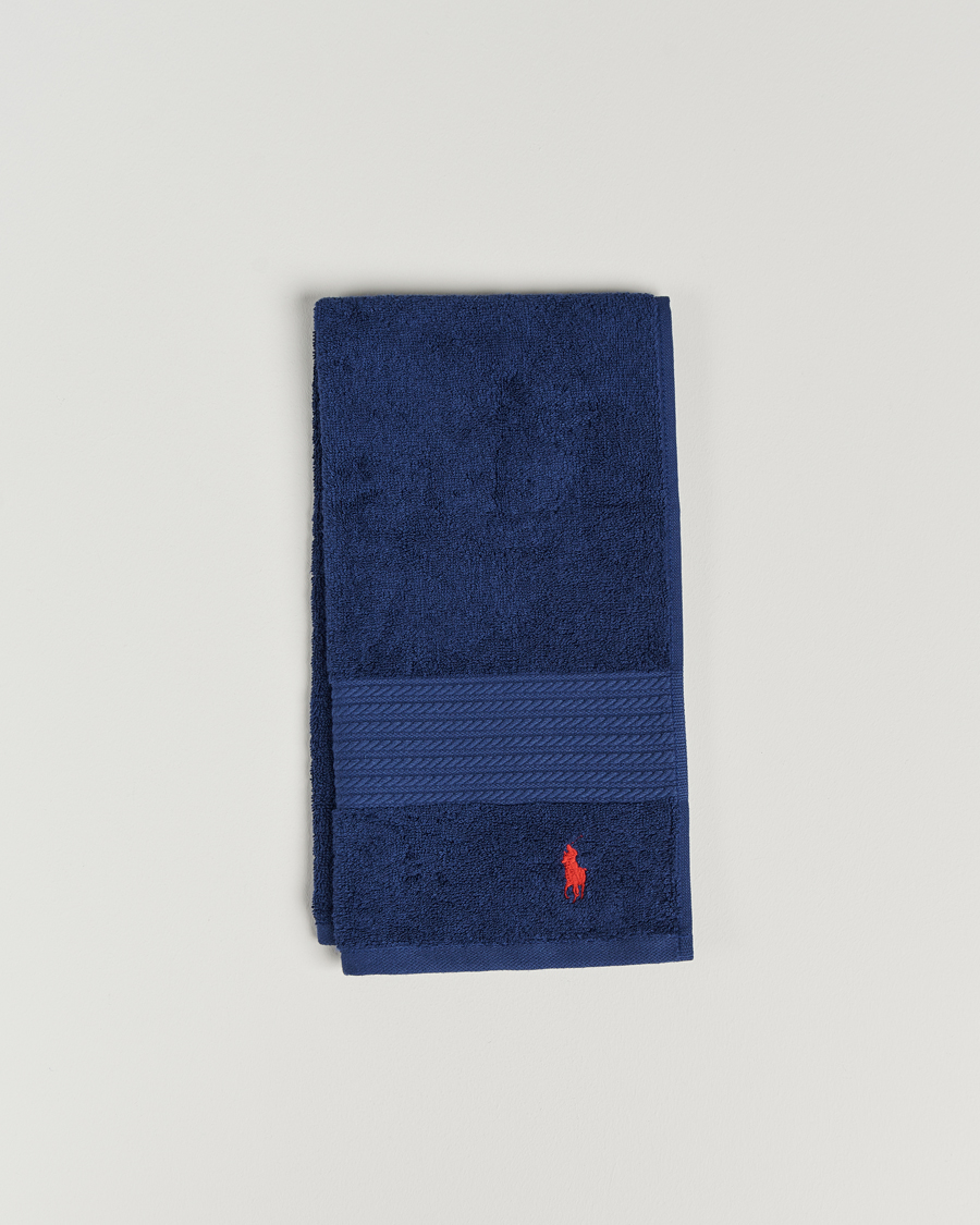 Mies | Ralph Lauren Home Polo Player Guest Towel 40x75 Marine | Ralph Lauren Home | Polo Player Guest Towel 40x75 Marine