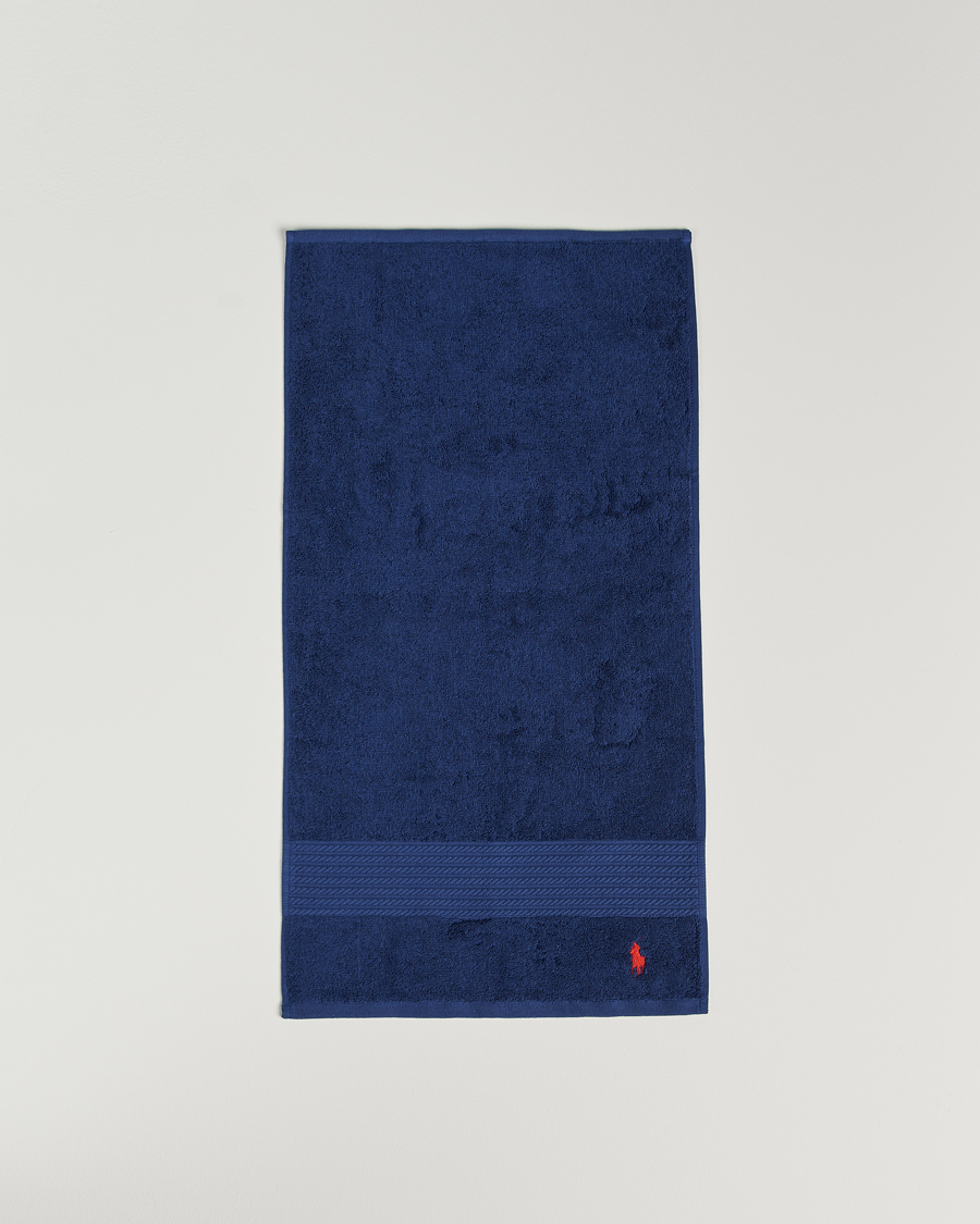 Mies | Ralph Lauren Home Polo Player Guest Towel 40x75 Marine | Ralph Lauren Home | Polo Player Guest Towel 40x75 Marine