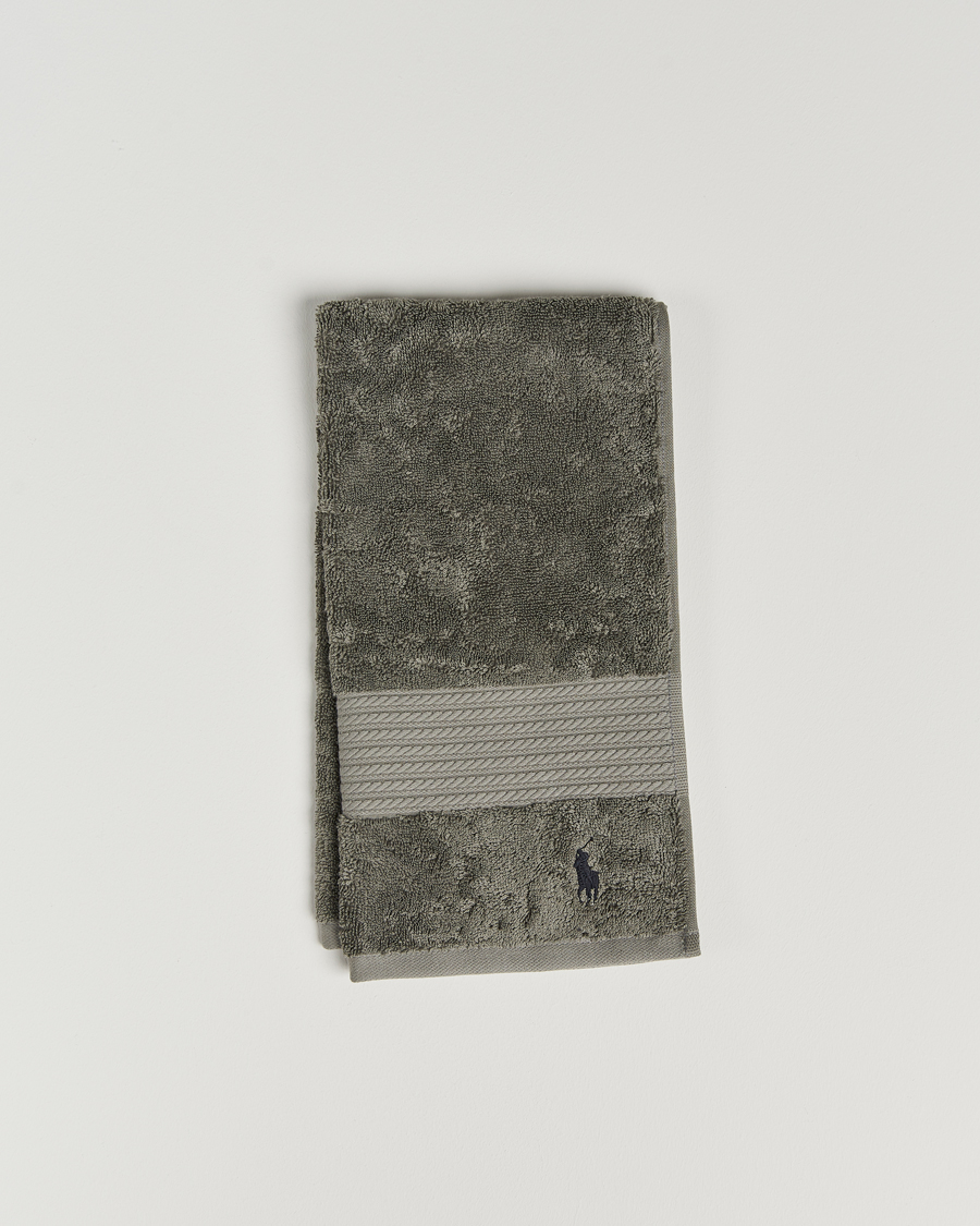 Mies | Ralph Lauren Home Polo Player Guest Towel 40x75 Pebble | Ralph Lauren Home | Polo Player Guest Towel 40x75 Pebble