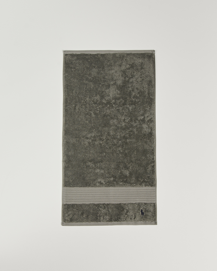 Mies | Ralph Lauren Home Polo Player Guest Towel 40x75 Pebble | Ralph Lauren Home | Polo Player Guest Towel 40x75 Pebble