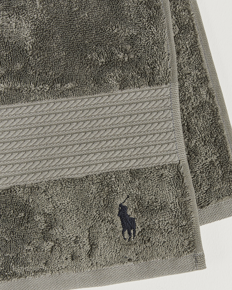 Mies | Ralph Lauren Home Polo Player Guest Towel 40x75 Pebble | Ralph Lauren Home | Polo Player Guest Towel 40x75 Pebble