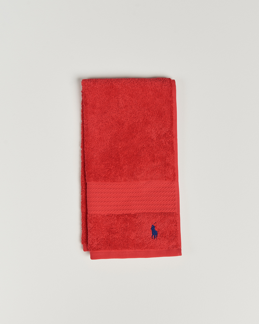 Mies | Pyyhkeet | Ralph Lauren Home | Polo Player Guest Towel 40x75 Red Rose