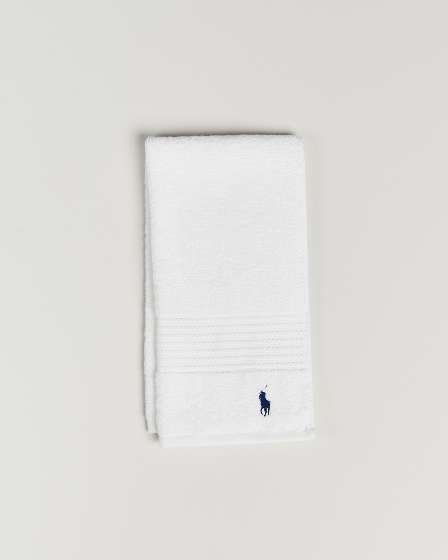 Mies | Ralph Lauren Home Polo Player Guest Towel 40x75 White | Ralph Lauren Home | Polo Player Guest Towel 40x75 White