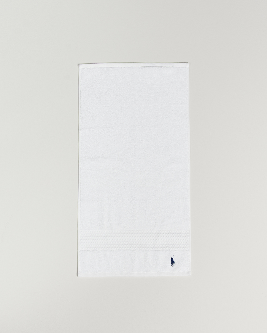Mies | Ralph Lauren Home Polo Player Guest Towel 40x75 White | Ralph Lauren Home | Polo Player Guest Towel 40x75 White