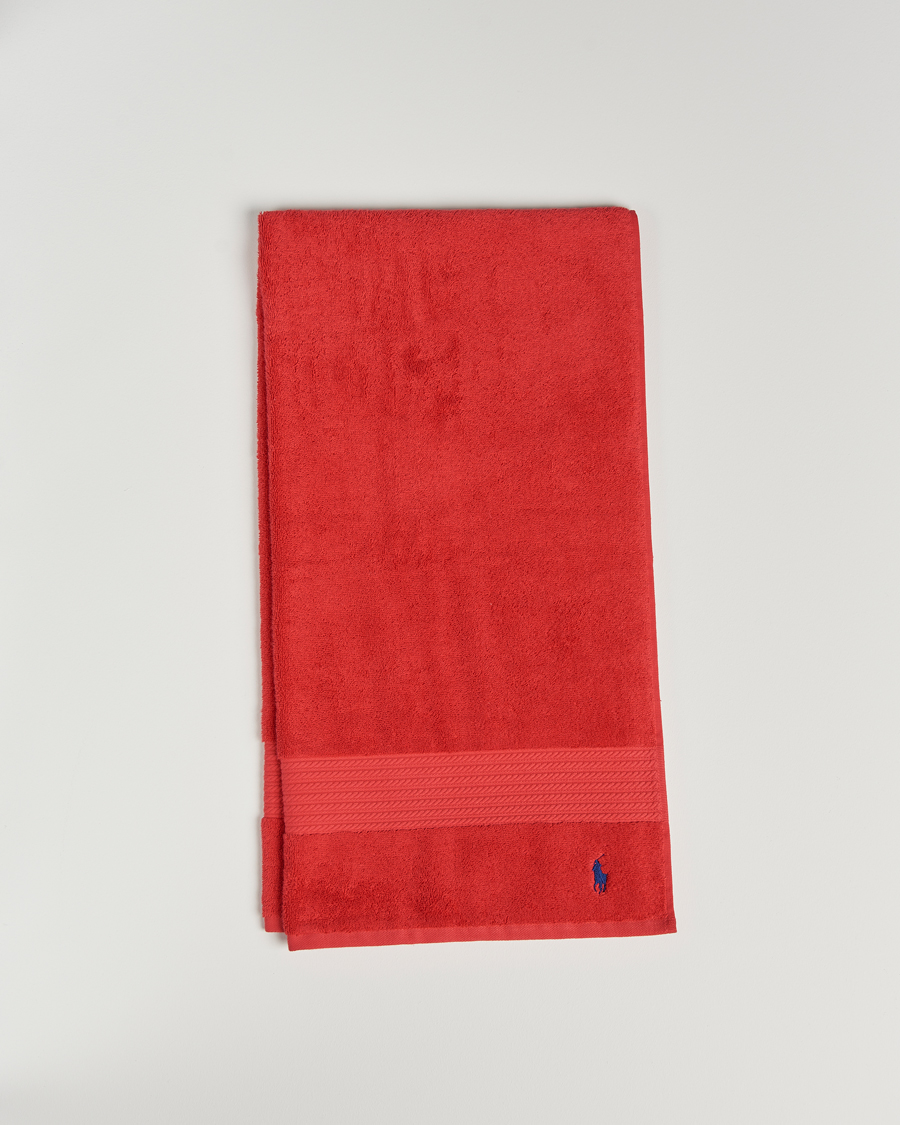 Mies | Pyyhkeet | Ralph Lauren Home | Polo Player Shower Towel 75x140 Red Rose