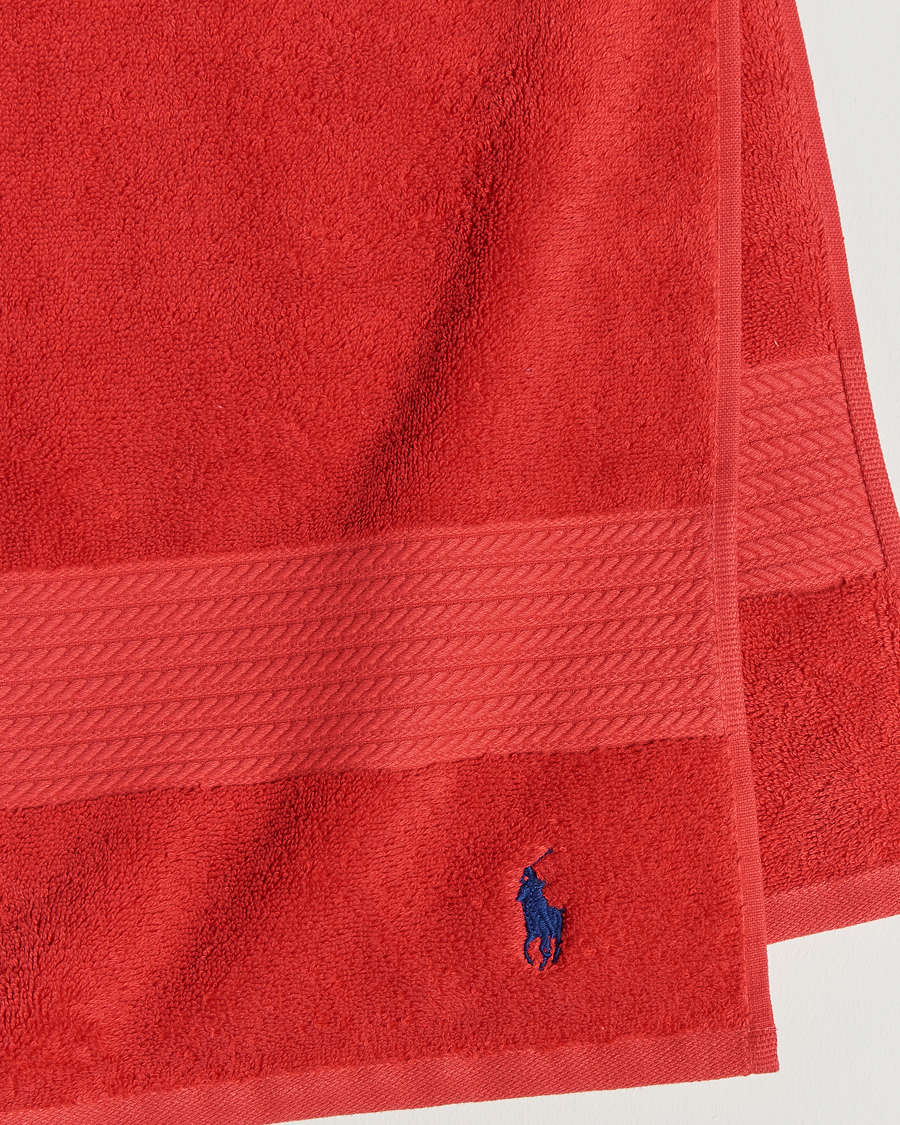 Mies | Ralph Lauren Home Polo Player Shower Towel 75x140 Red Rose | Ralph Lauren Home | Polo Player Shower Towel 75x140 Red Rose