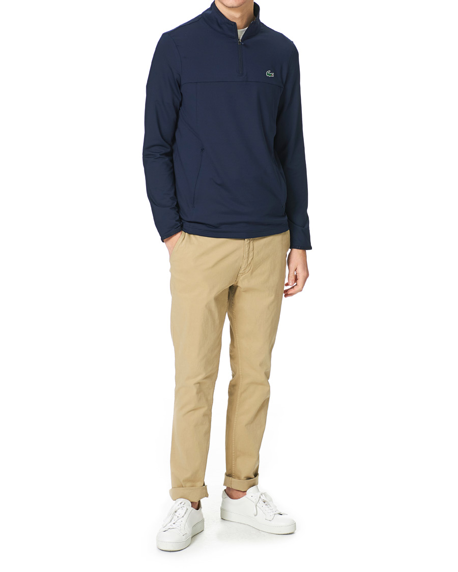 Mies | Puserot | Lacoste Sport | Performance Midlayer Half Zip Navy Blue