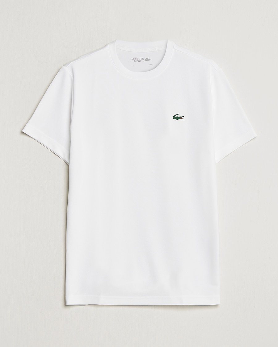 Mies | Valkoiset t-paidat | Lacoste Sport | Performance Crew Neck T-Shirt White