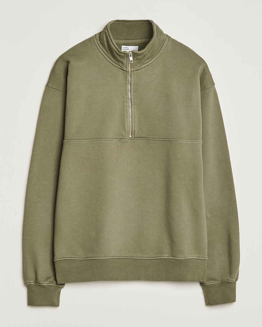 Mies |  | Colorful Standard | Classic Organic Half-Zip Dusty Olive