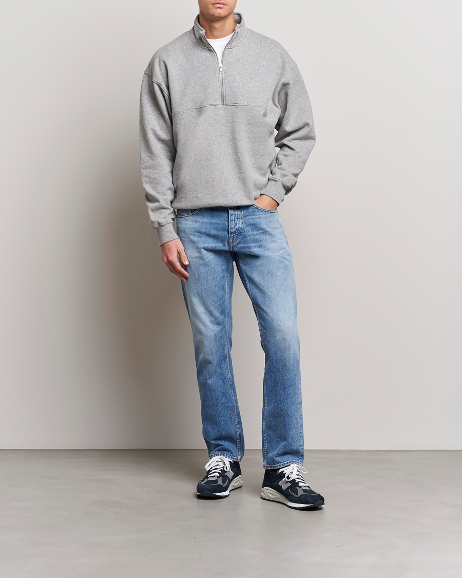Mies | Puserot | Colorful Standard | Classic Organic Half-Zip Heather Grey
