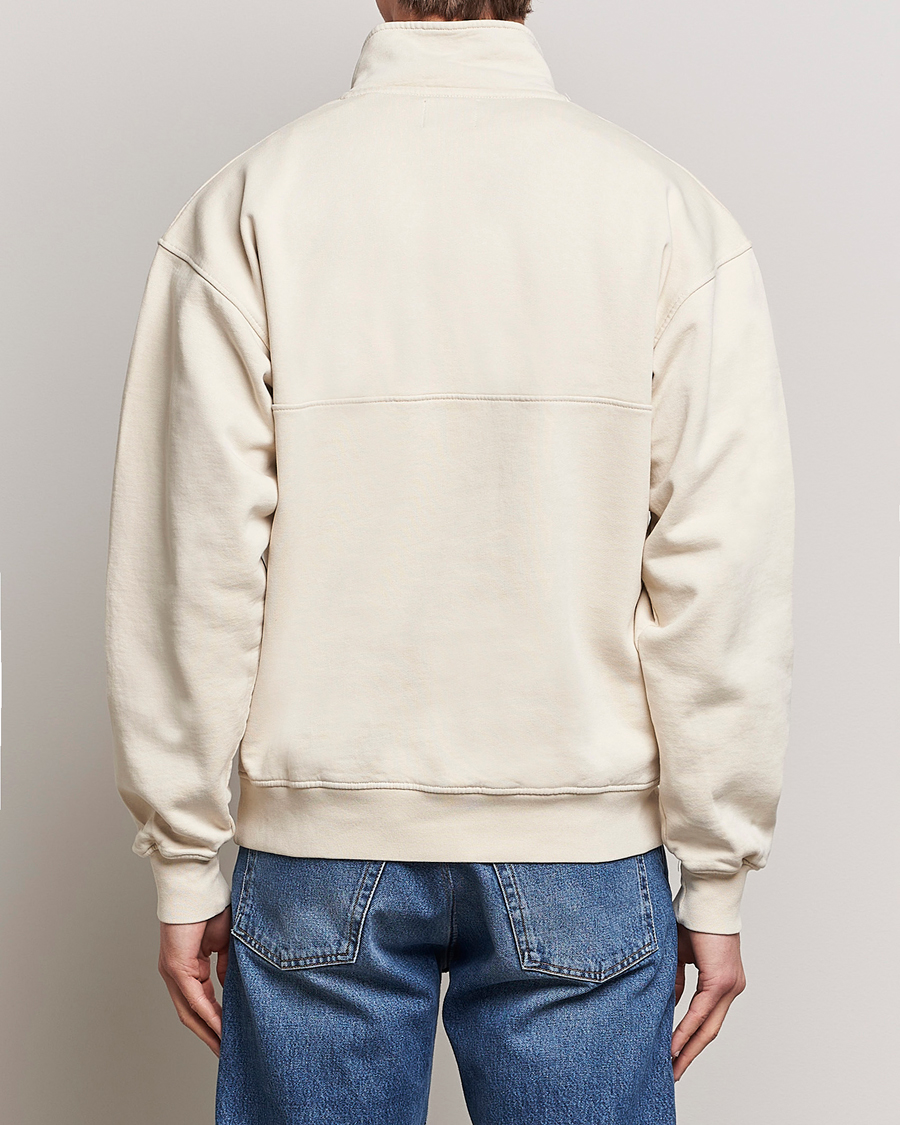 Mies | Puserot | Colorful Standard | Classic Organic Half-Zip Ivory White